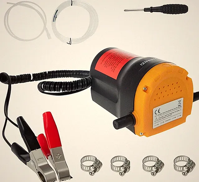 12V 60W Oil Extractor Pump, Oil Extractor for Boat, Motorcycle, Car and Lawn Equ