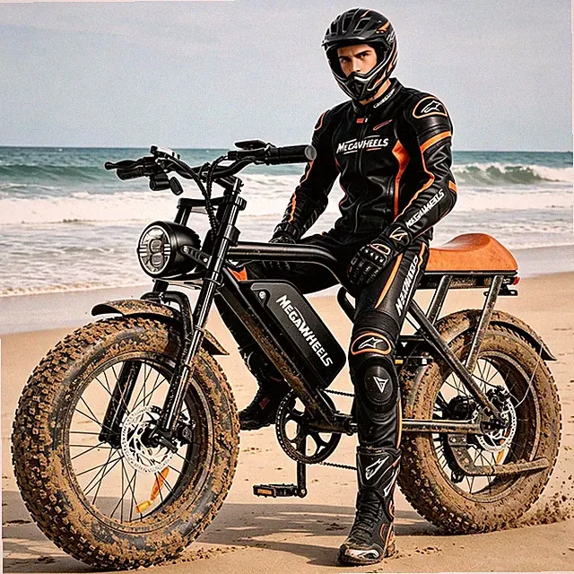 1500W ADULT ELECTRIC BIKE 60MILE 33MPH 20'' FAT TIRES OFF-ROAD EMOUNTAIN BIKE