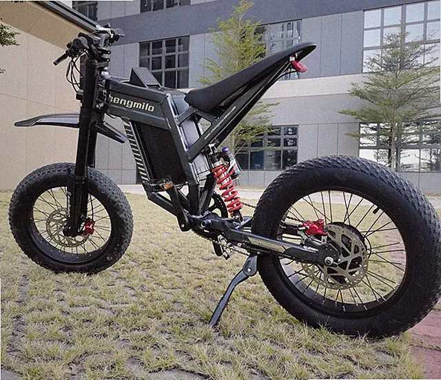 1500W Electric Bike 60V 30AH Moped Mountain e Bikes 20" Fat Tyre Adult Oil brake