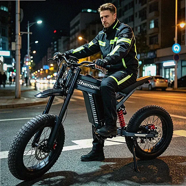 20''1500W 60V Fat Tire Electric Bike Off-Road MTB Long Range Ebike Men's Bicycle
