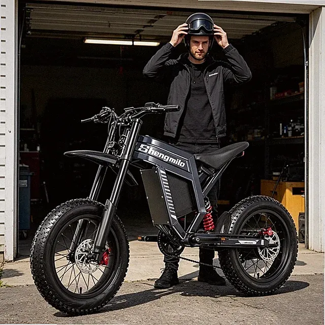20'' Electric Mountain Bike 60V 30AH E Bikes Fat Tyre E-Motorbikes 1500W 40MPH