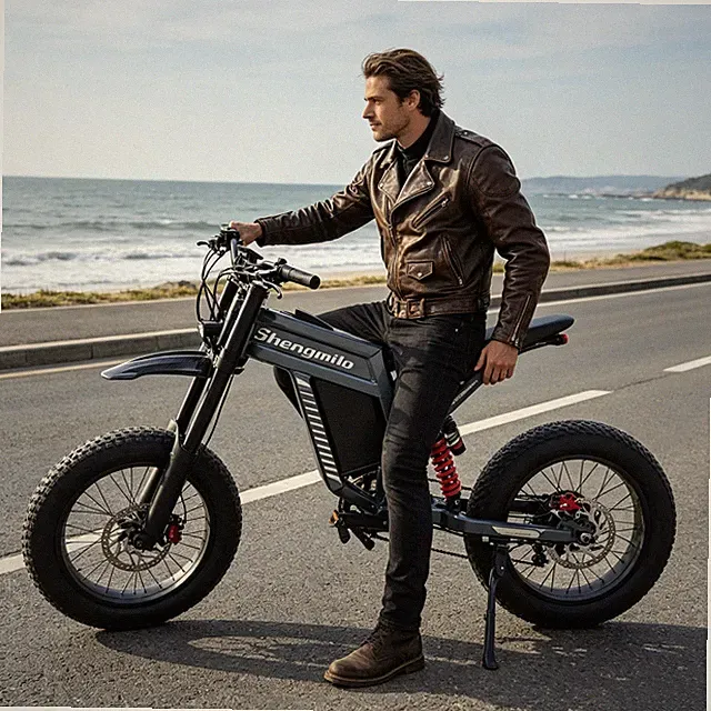 20" Electric Mountain Bike 60V 30Ah Full Suspension Off-Road E-MotorBike