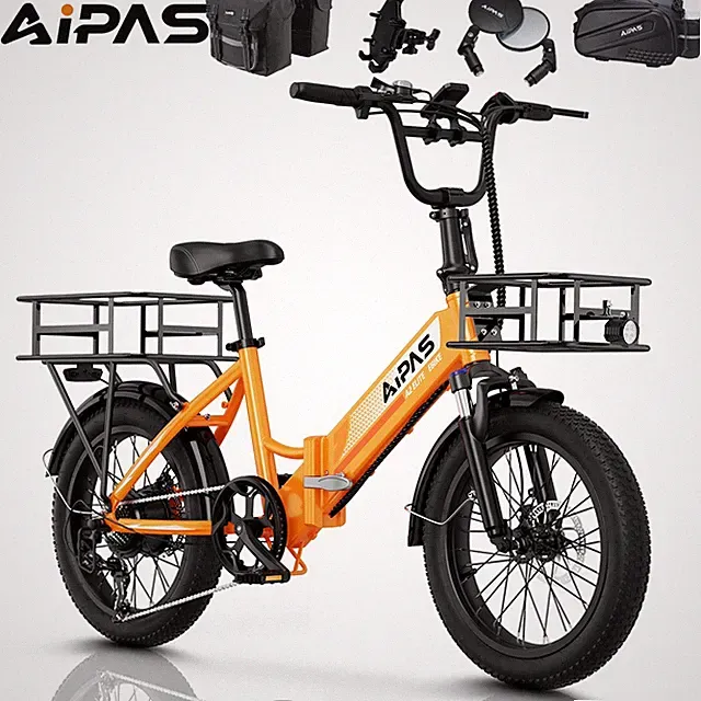 20in Electric Bike for Adult 750W Motor 48V 12.8AH 60Miles City Commuting E-bike