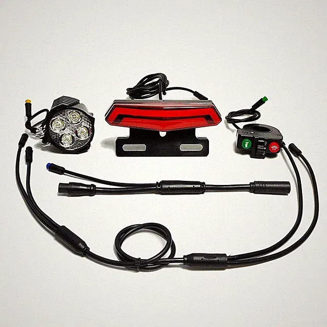 24~60V Headlight Tail Rear Lights Horn LED Brake light For Bafang Mid-drive