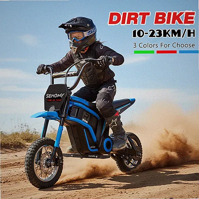 24V 350W Electric Dirt Bike Off-Road Electric Motorcycle w/ Twist Grip Throttle