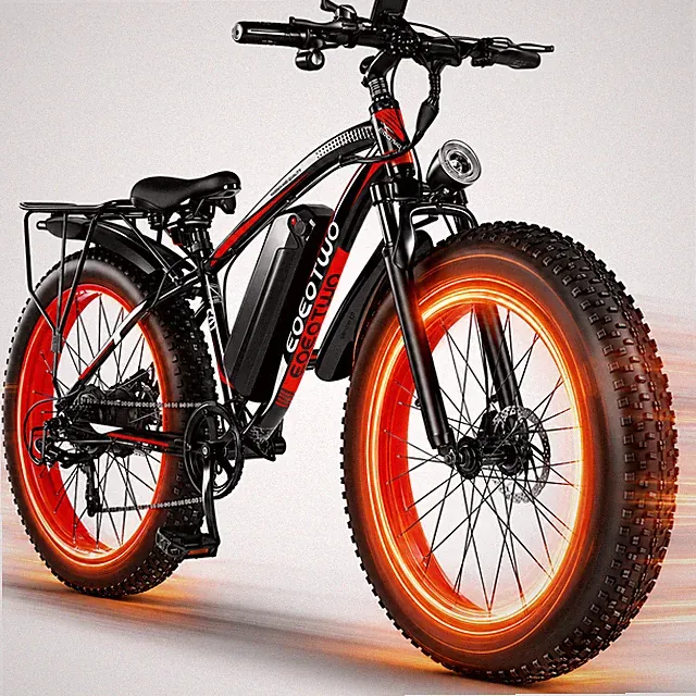 26" Fat Tire Ebike for Adults 1500W 34MPH 60Miles Offroad Mountain Electric Bike