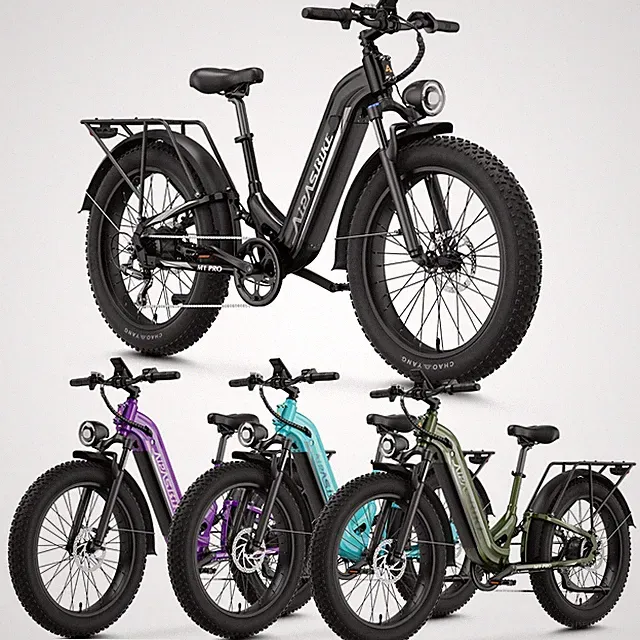 26''Off-Road Fat Tire Electric Bike Adults 1800W 48V 17.5Ah 36MPH 60Miles E-Bike