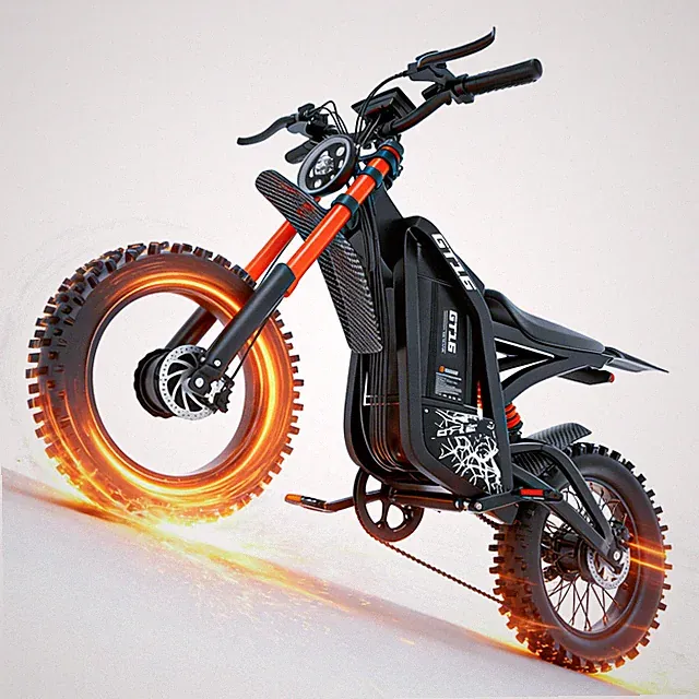 3000W 60V 30AH Electric Dirt Bike Ebike 40MPH Off-Road Motorbike for Adults&Teen
