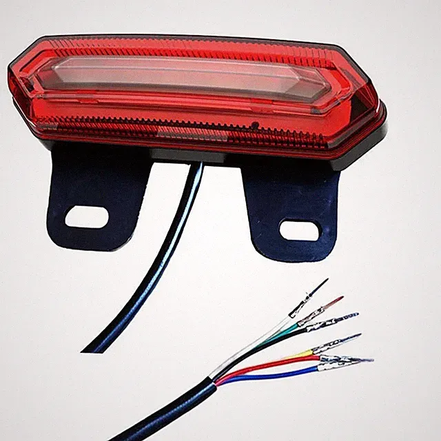 36V/48V/60V Electric Bike Bicycle Brake Light Turn Signal Light 3-in-1 Taillight