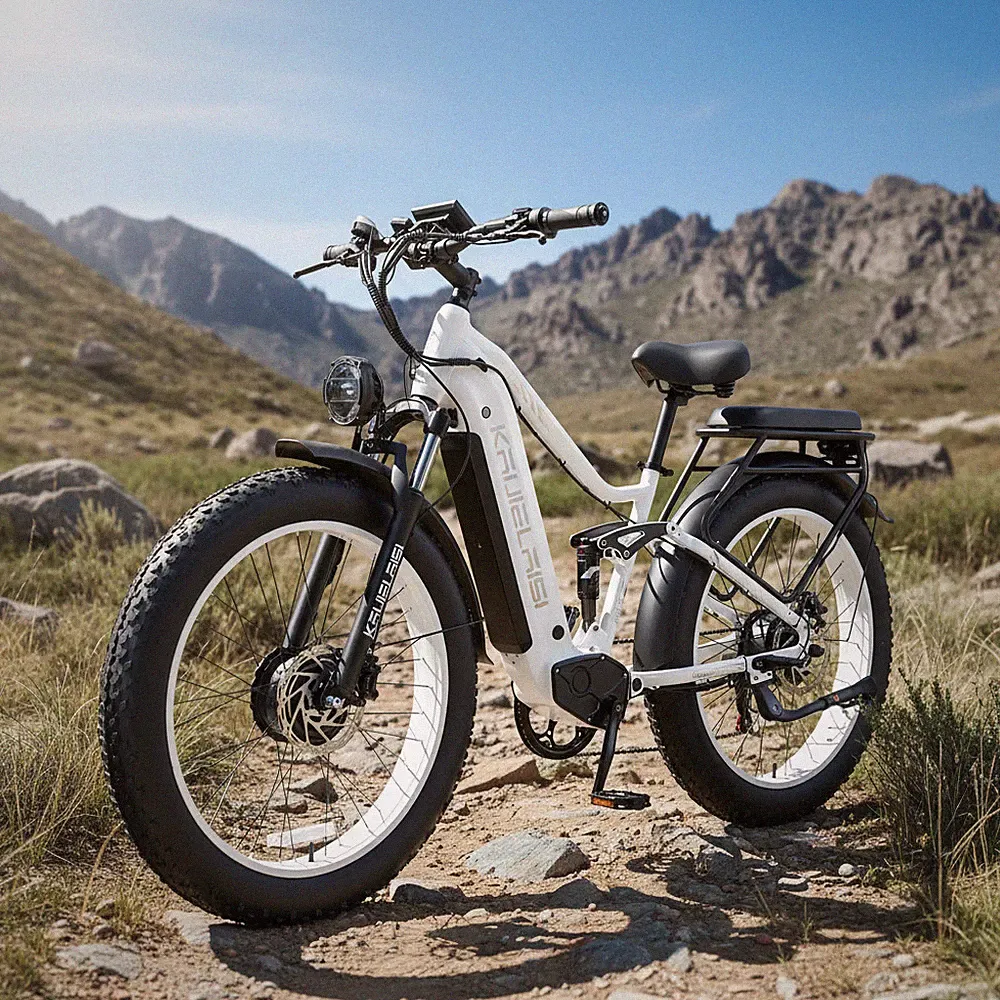 60V/35AH 26" Full Suspension 6000W Peak Dual Motor K801 E-Mountain Bicycle 45MPH
