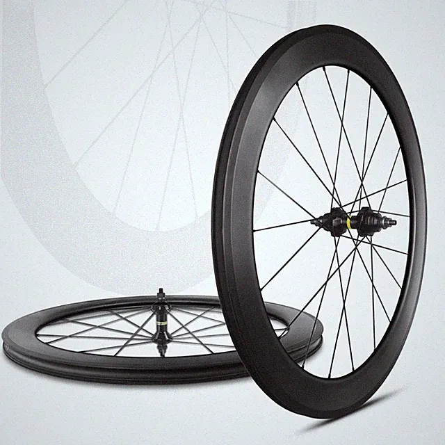 700c Carbon Fiber Road Wheelset 38/50/60/88mm Depth Fixed Gear V Brake Wheels