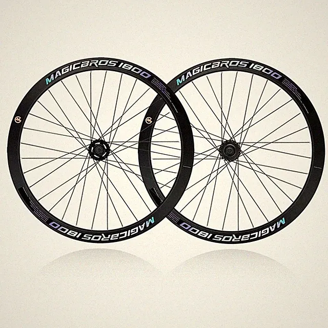 700c Fixed Gear Road Bicycle Wheelset Side-pull Round Spoke V Brake Bearing Hub
