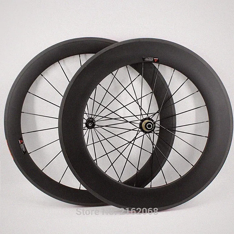 700C Full Carbon Bicycle Wheelsets 60mm 88mm Clincher V Brake Road Bike Wheels