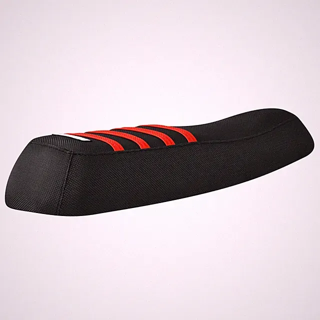 AMYET V9 G60 ebike gripper seat cover all BLACK w/ RED ribs #520