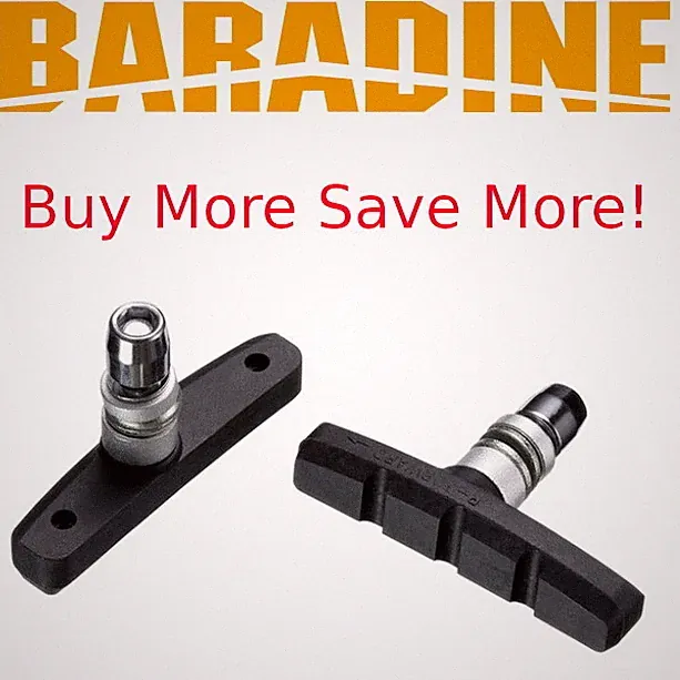Baradine MTB-948V Bike Mountain MTB V- Brake Shoes fits Shimano & SRAM