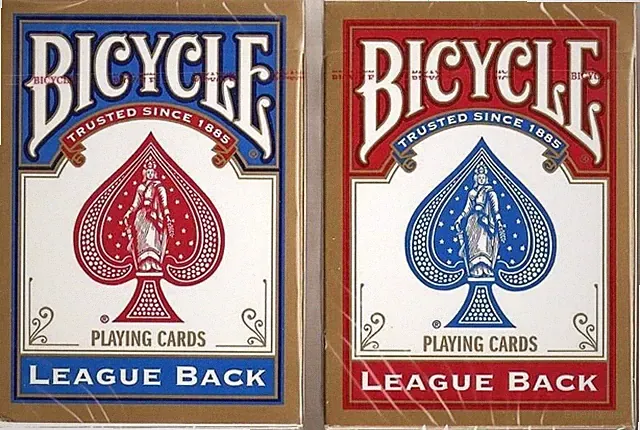 Bicycle League Back playing cards (12 decks)