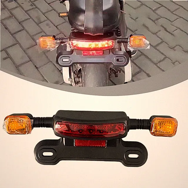 E-bike 12V/48V/60V 3 IN 1 Taillight Turn Signal Light Brake Light Kit with Cable