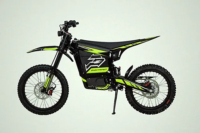 Electric Dirt Bike 12.5KW Peak Power 72V 60Ah 430N.m Torque