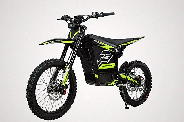 Electric Dirt Bike SE 12.5KW Peak Power 72V 60Ah 430N.m Torque Black
