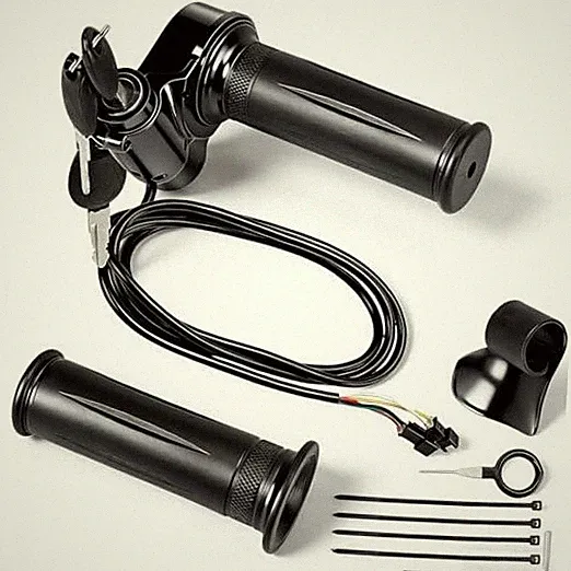 Full Twist Throttle with Key Lock for 48V 60V EBike with LED Display Standard