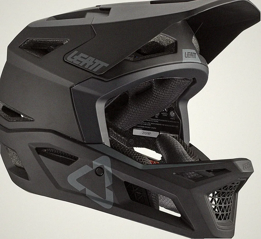 Leatt MTB 4.0 V21 Enduro Full Face Helmet - Black, Large 59 – 60cm