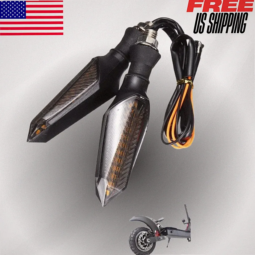 LED Turn Signal Light Left & Right Indicator Electric Scooter 36V-60V Bicycle
