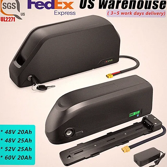 Li-ion Ebike battery 48V 52V 60V 20Ah 25Ah (0~2000W) for Electric Bicycle Bafang