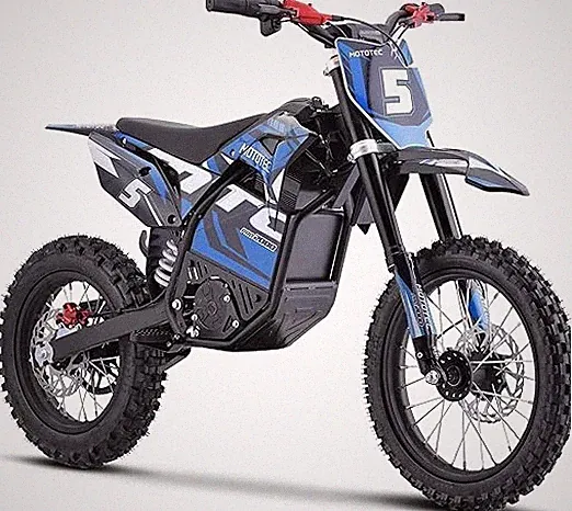MotoTec 60v Pro Electric Dirt Bike 2000w Lithium (59x25x36 inches)
