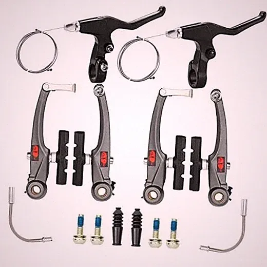 Mountain Bike V Brake Set, Bicycle V Brake for Front/Rear,Linear V brake Set