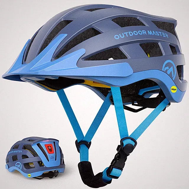 Outdoormaster Gem Ii Mips Bike Helmet Light - Lightweight Cycling
