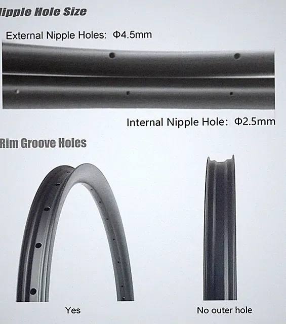 Super Light 700C Tubeless Clincher Bike Wheels Road Bicycle Carbon Fiber Rims