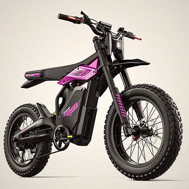 TIFGALOP Electric Mountain Bike 60V 25AH 1200W Brushless Motorcycle Electric Bik