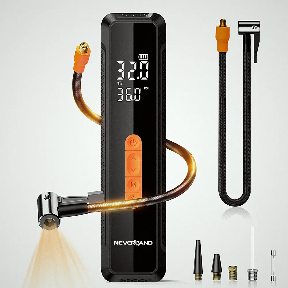 Tire Inflator Portable Air Pump 20000mAh Compressor - Car/Bike/Motorcycle/Ball