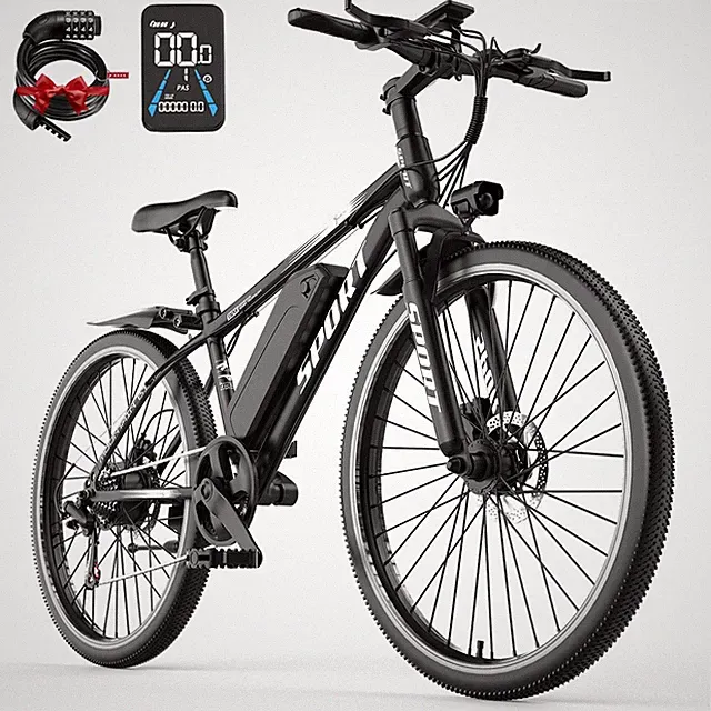 Upgraded Electric Bike for Adults 1500W 26" Ebike 30 MPH 65 Miles Dual Brakes US