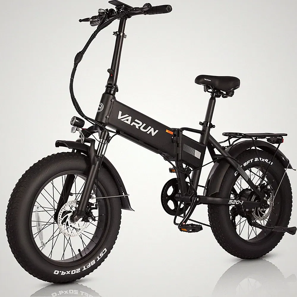 VARUN 20" Fat Tire Electric Bike 500W 48V 13AH Ebikes for Adults Up to 60Miles